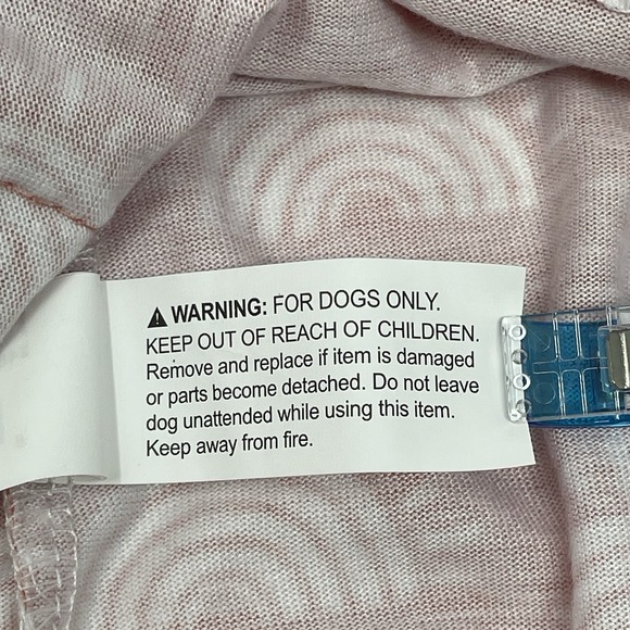 Dog Pet Dress LARGE Rainbows‎ DUSTY PINK Ruffle Sundress Cottage Milkmaid Boho - Picture 9 of 9